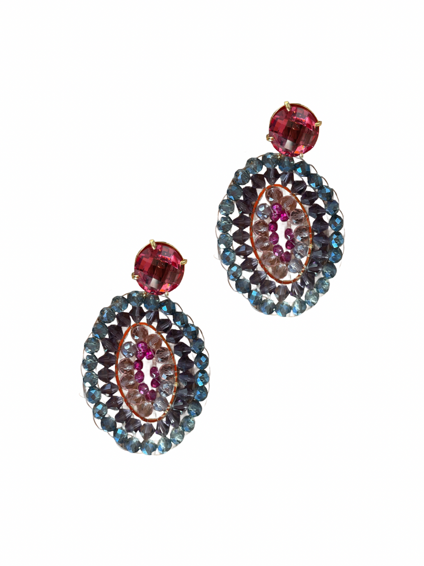 Inca mit pink grauen Kristallen