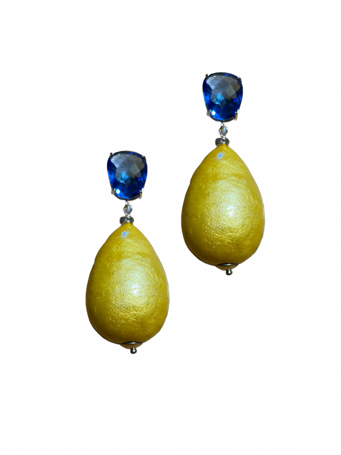 Gelbe Nuvola mit Blauer Top