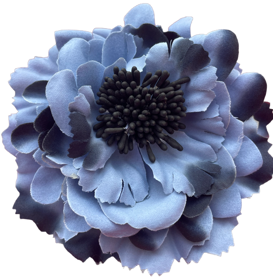 Spilla Blume grau blau