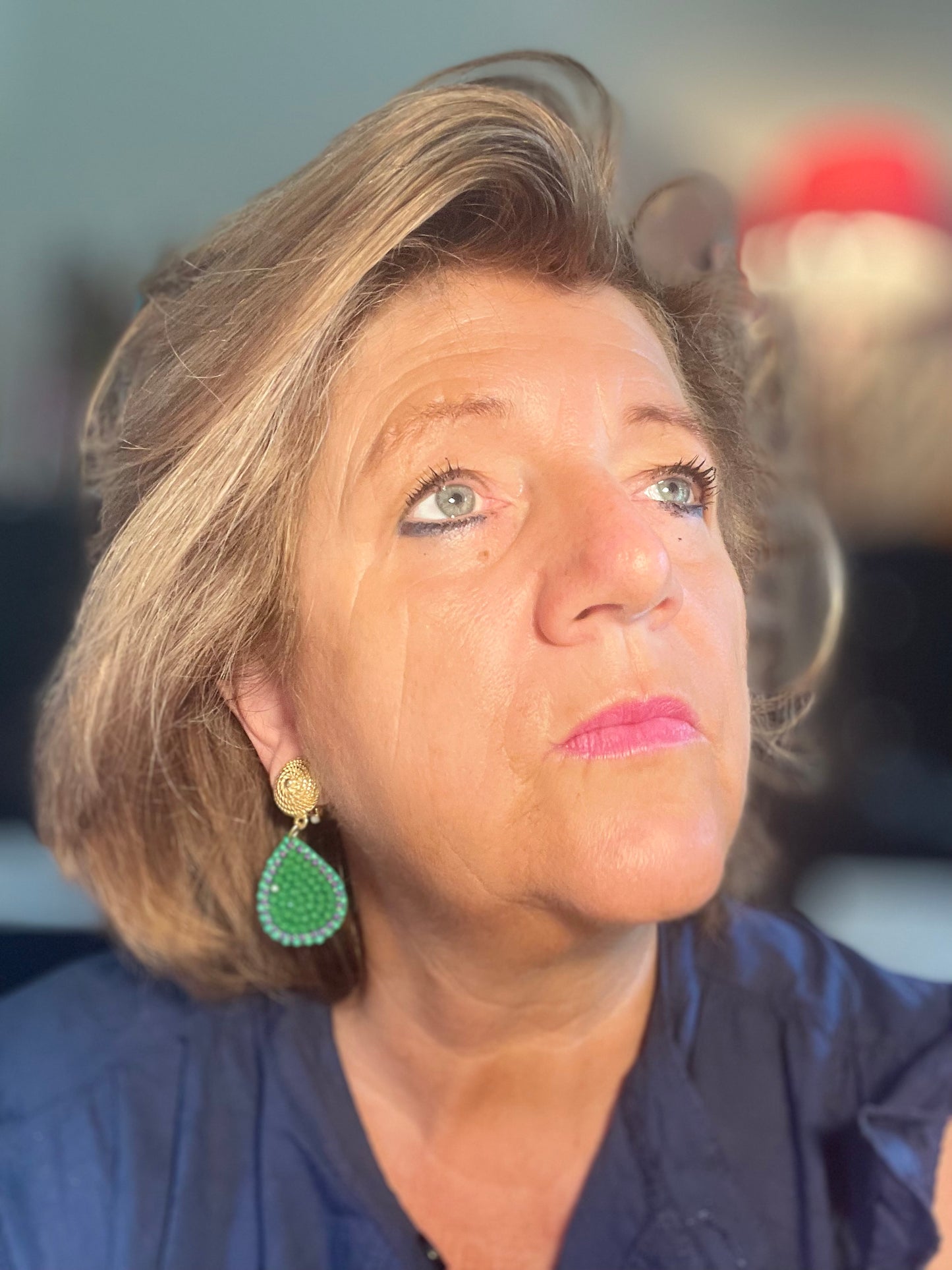 Lilly grün mit vergoldeten Top