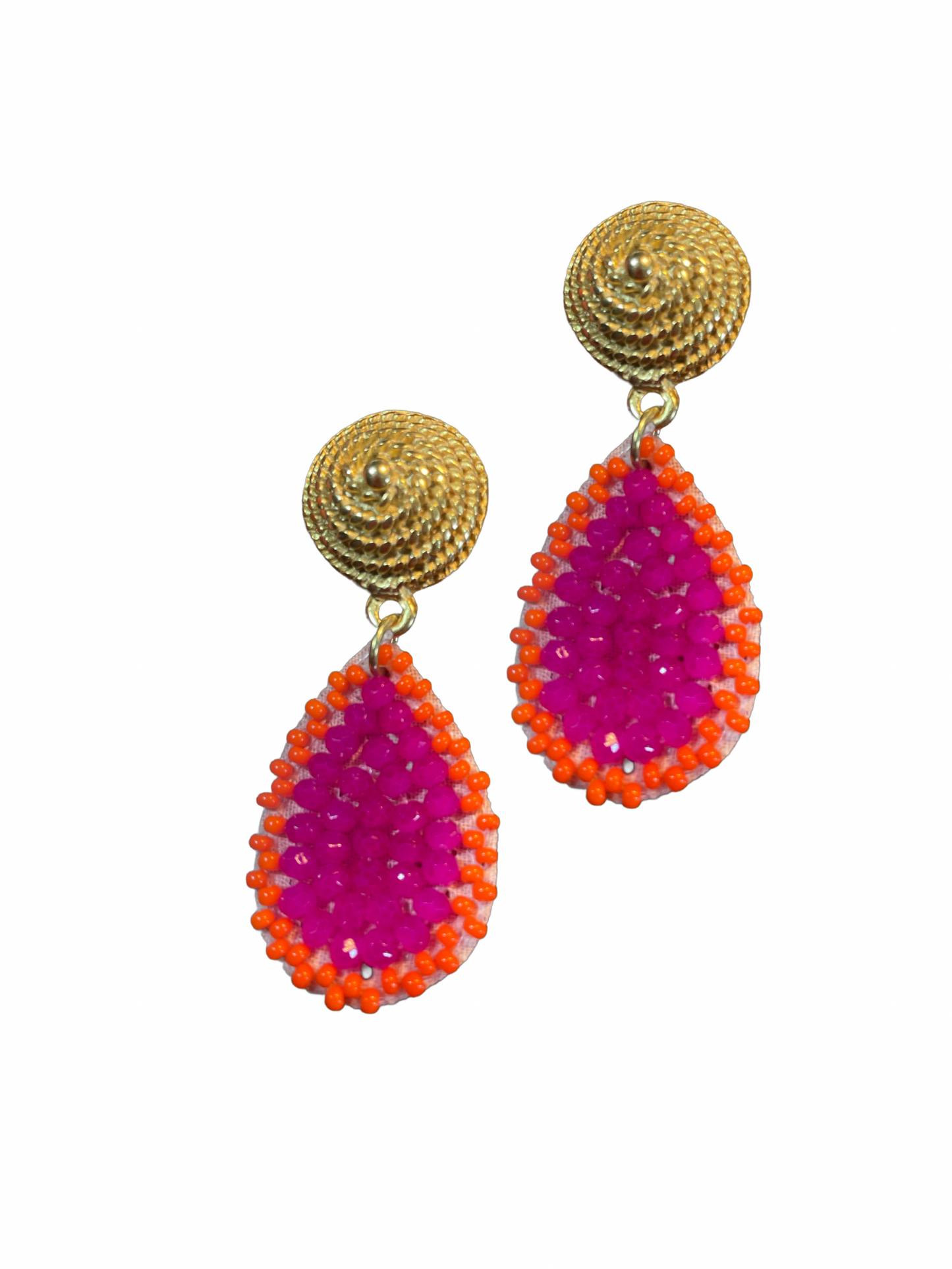 Lilly pink/orange mit vergoldeten Clip