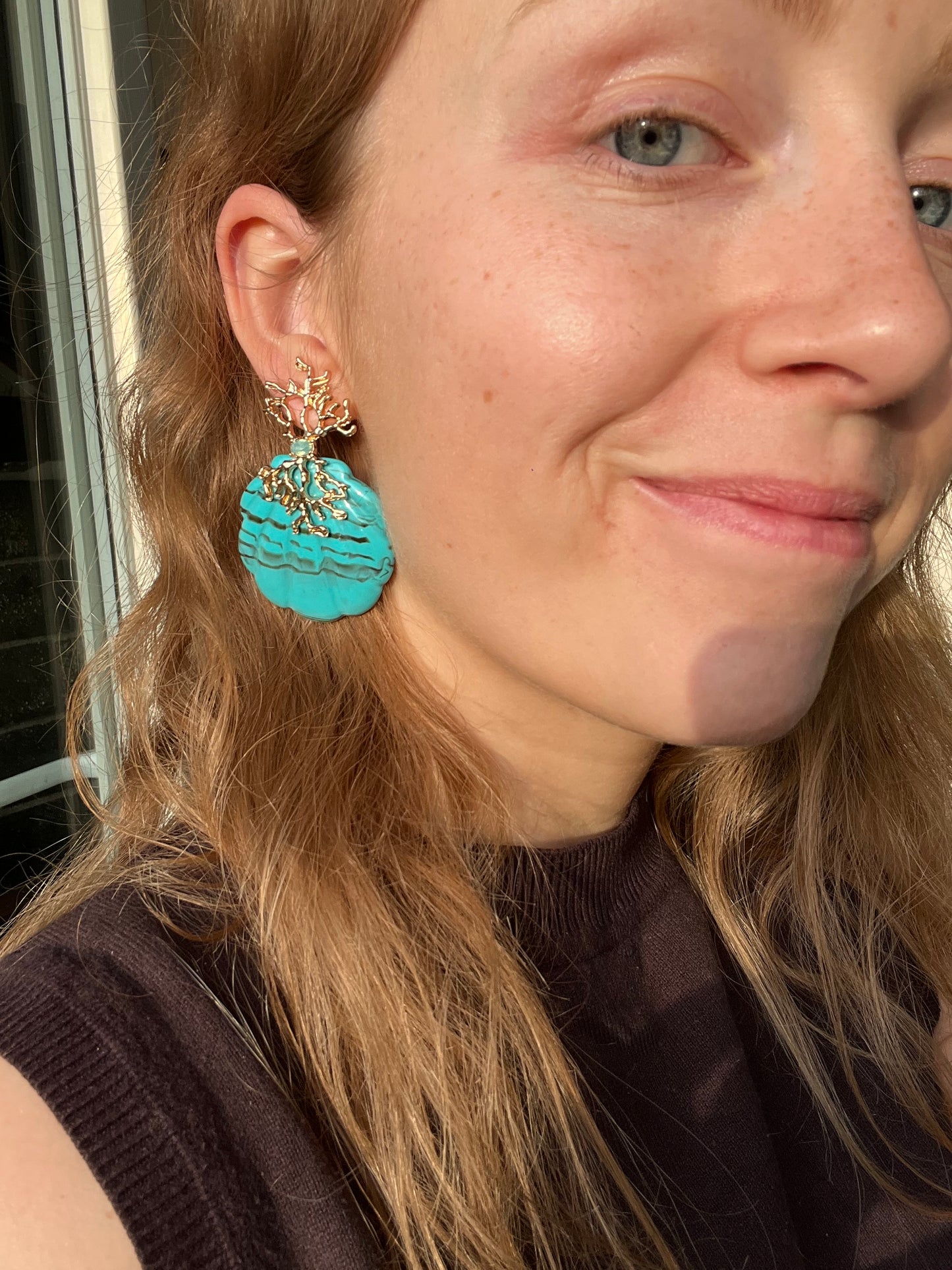 Beije-Muschel mit Golddetails