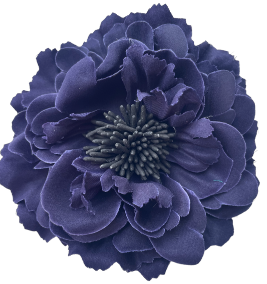 Spilla Blume dunkel blau