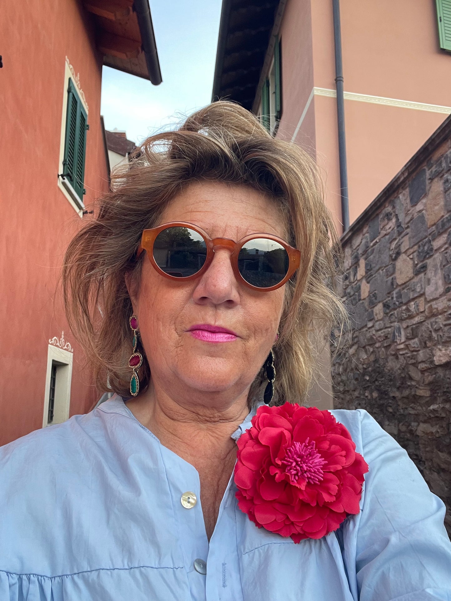 Spilla Blume schwarz