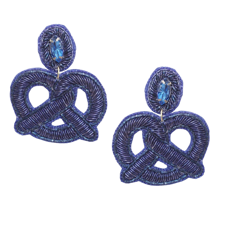 Clip Brezel blau