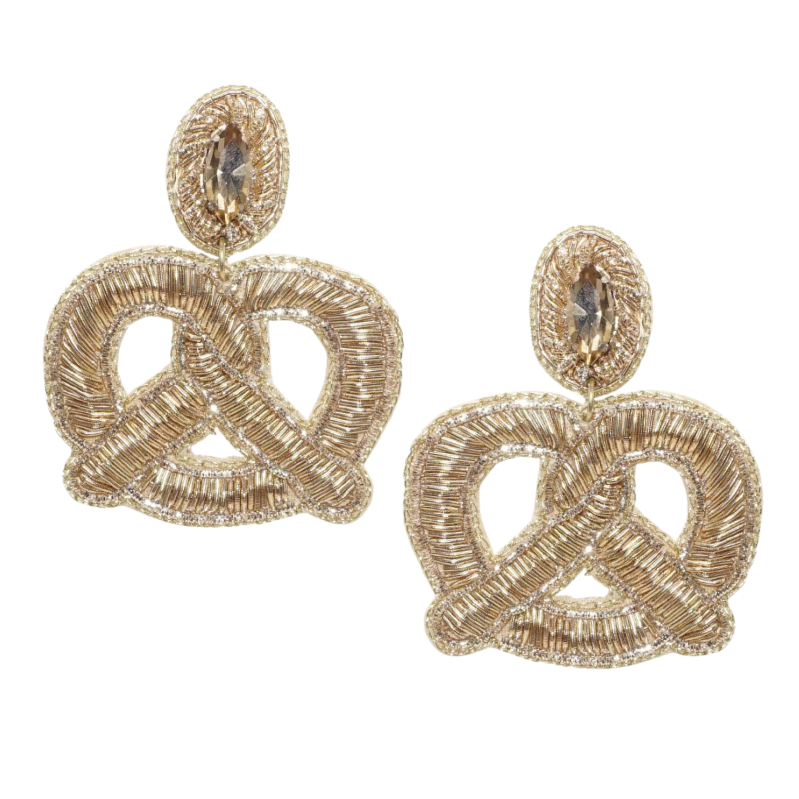 Clip Brezel Gold