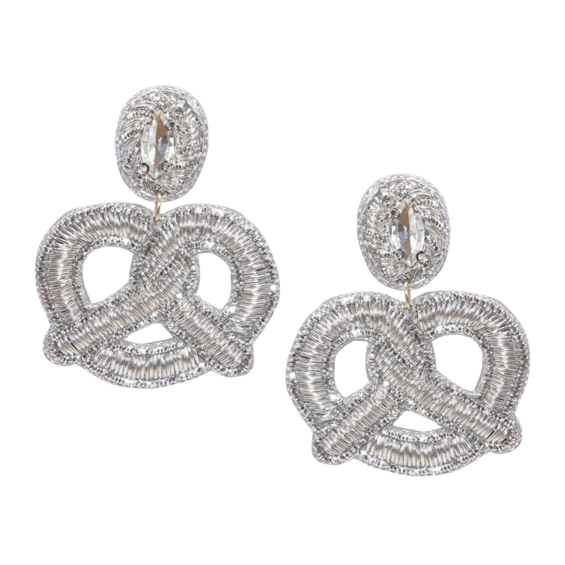 Clip Brezel Silber