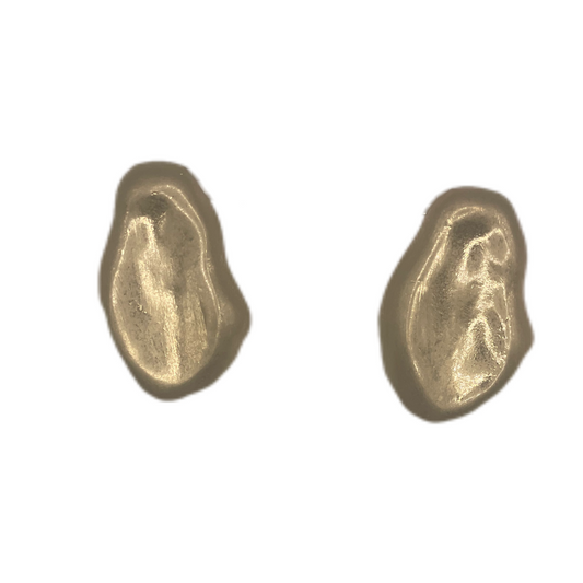 Goldener Nugget Ohrring