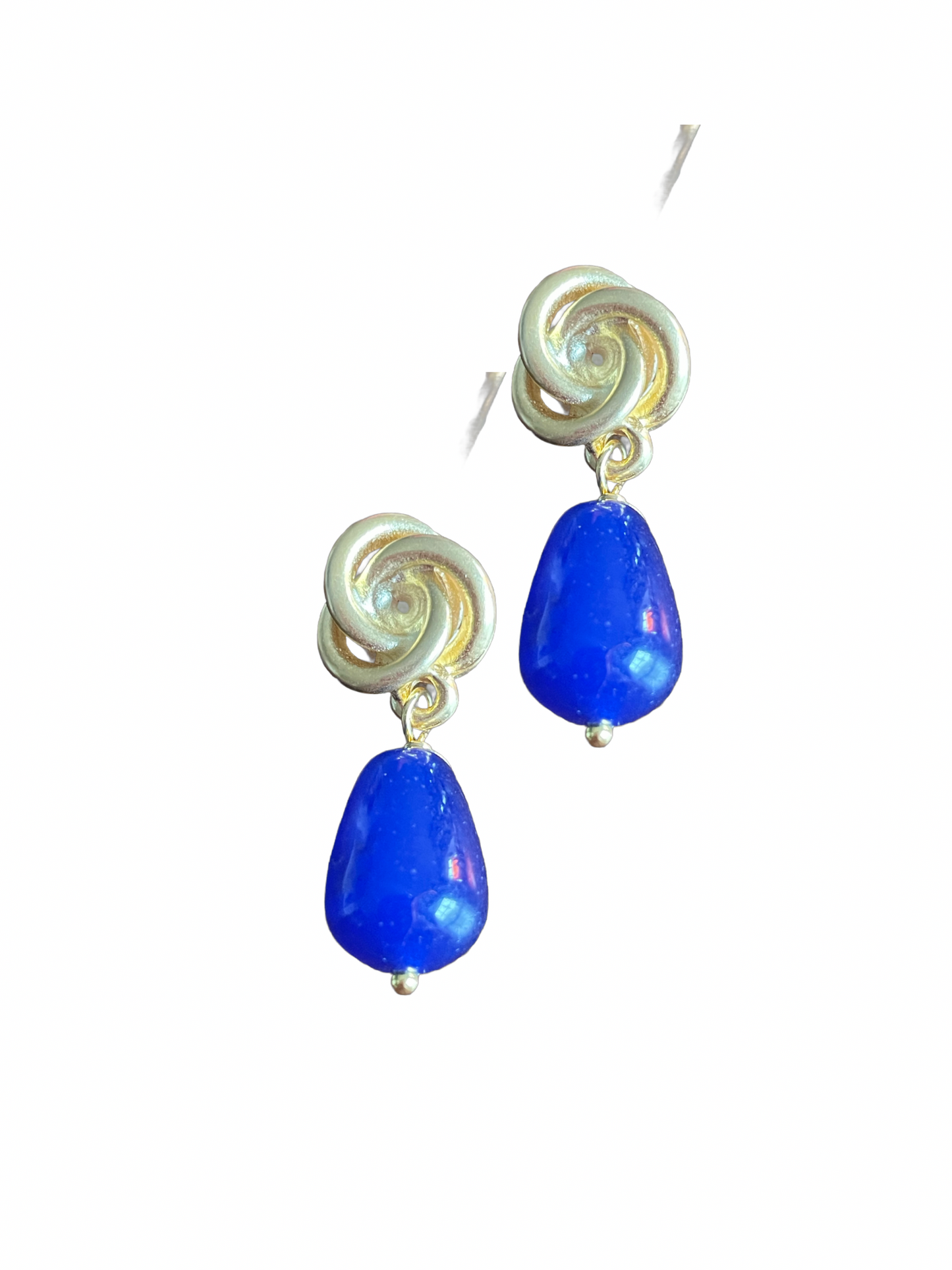 Sassi mit Jadetropfen Blau