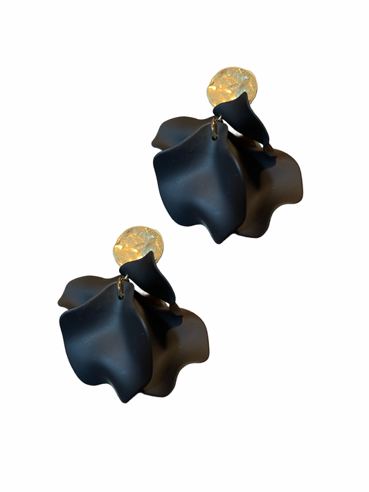Clip Schwarz mit Gold Foglia