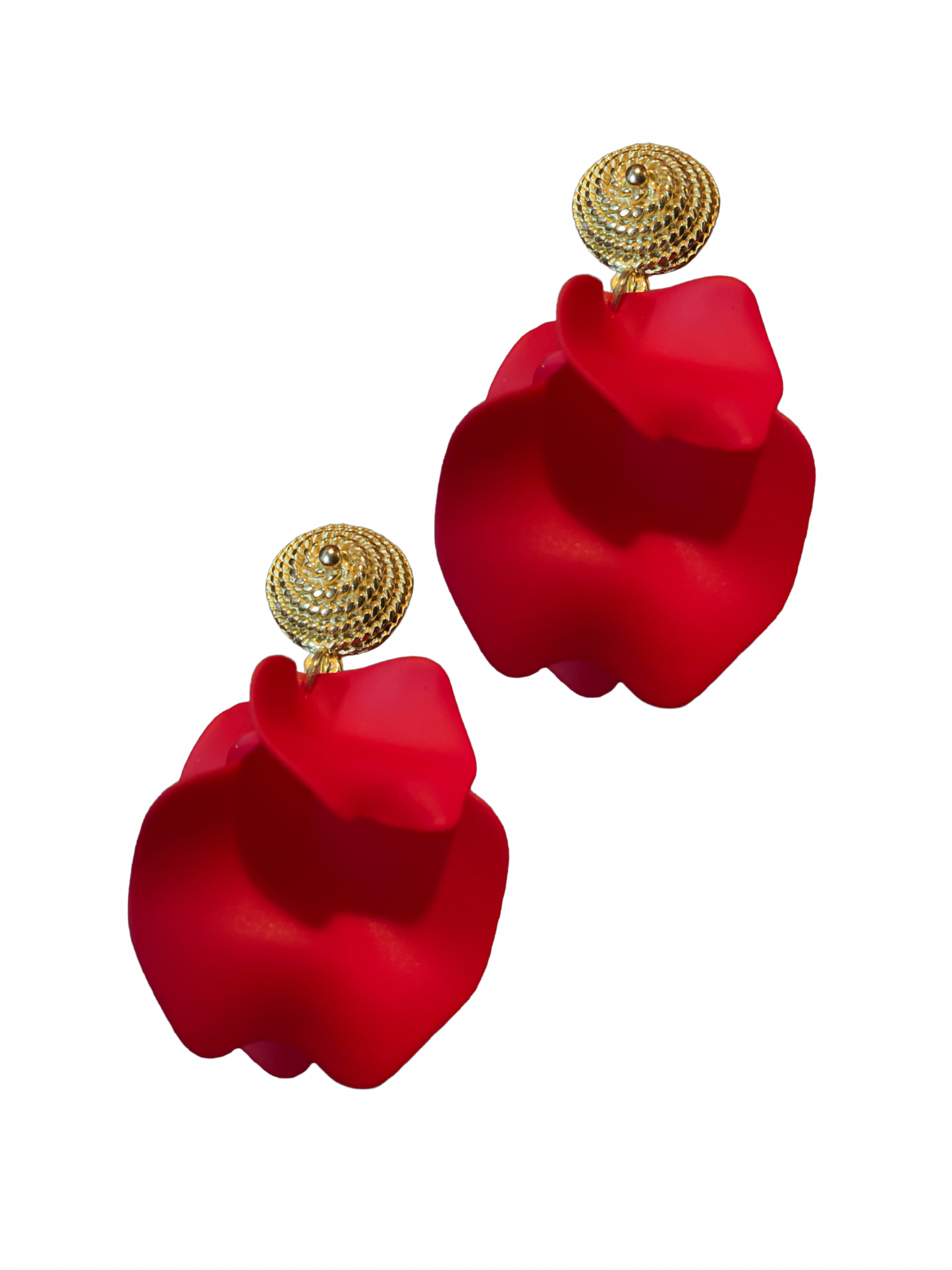 Clip Roter Foglia mit vergoldeten Clip