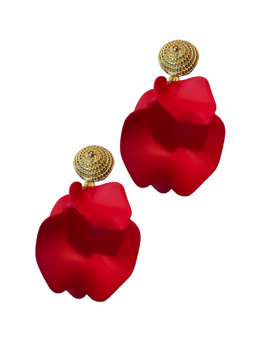 Clip Roter Foglia mit vergoldeten Clip