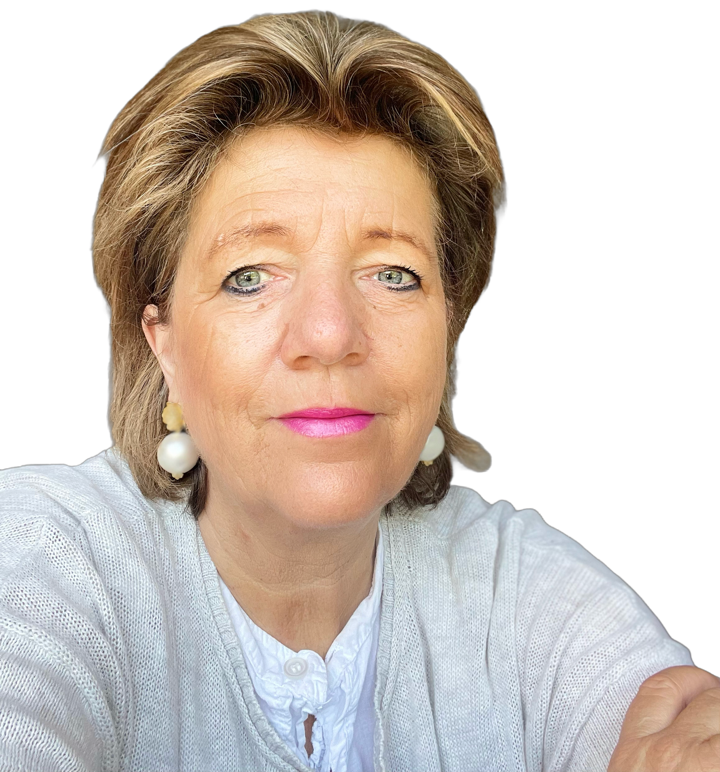 Kamelie mit Perle