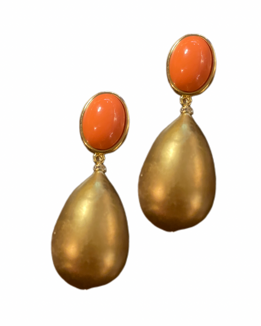 Goldene Nuvola mit apricot Cabouchon