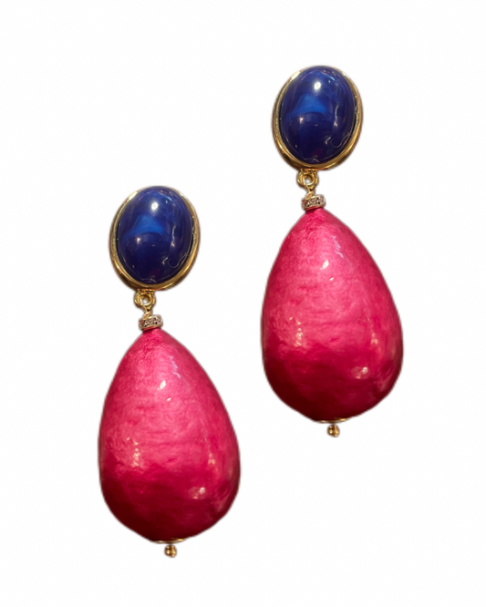 Pinke Nuvola mit blauem Cabouchon