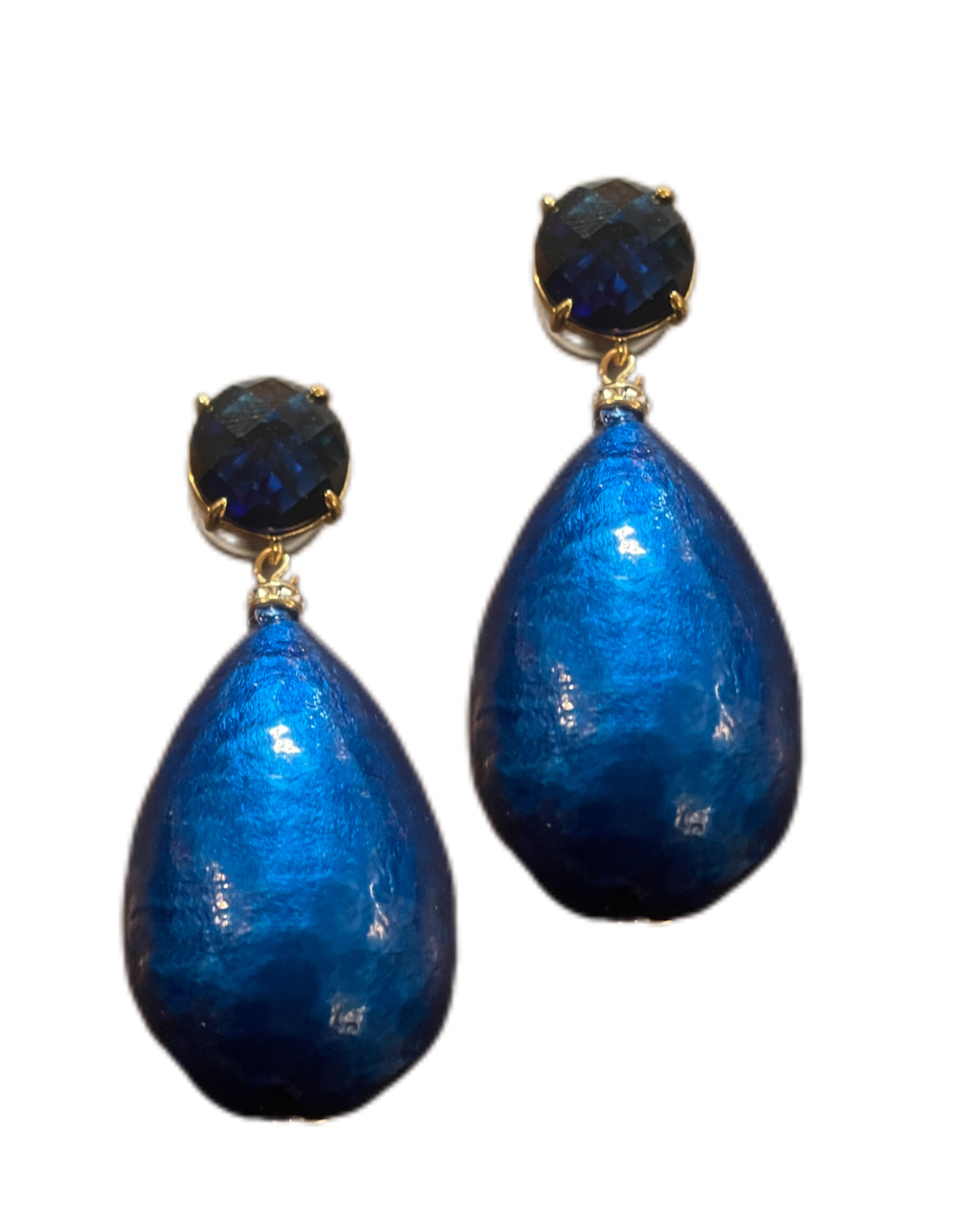 Blaue Nuvola mit blauem Kristallstecker