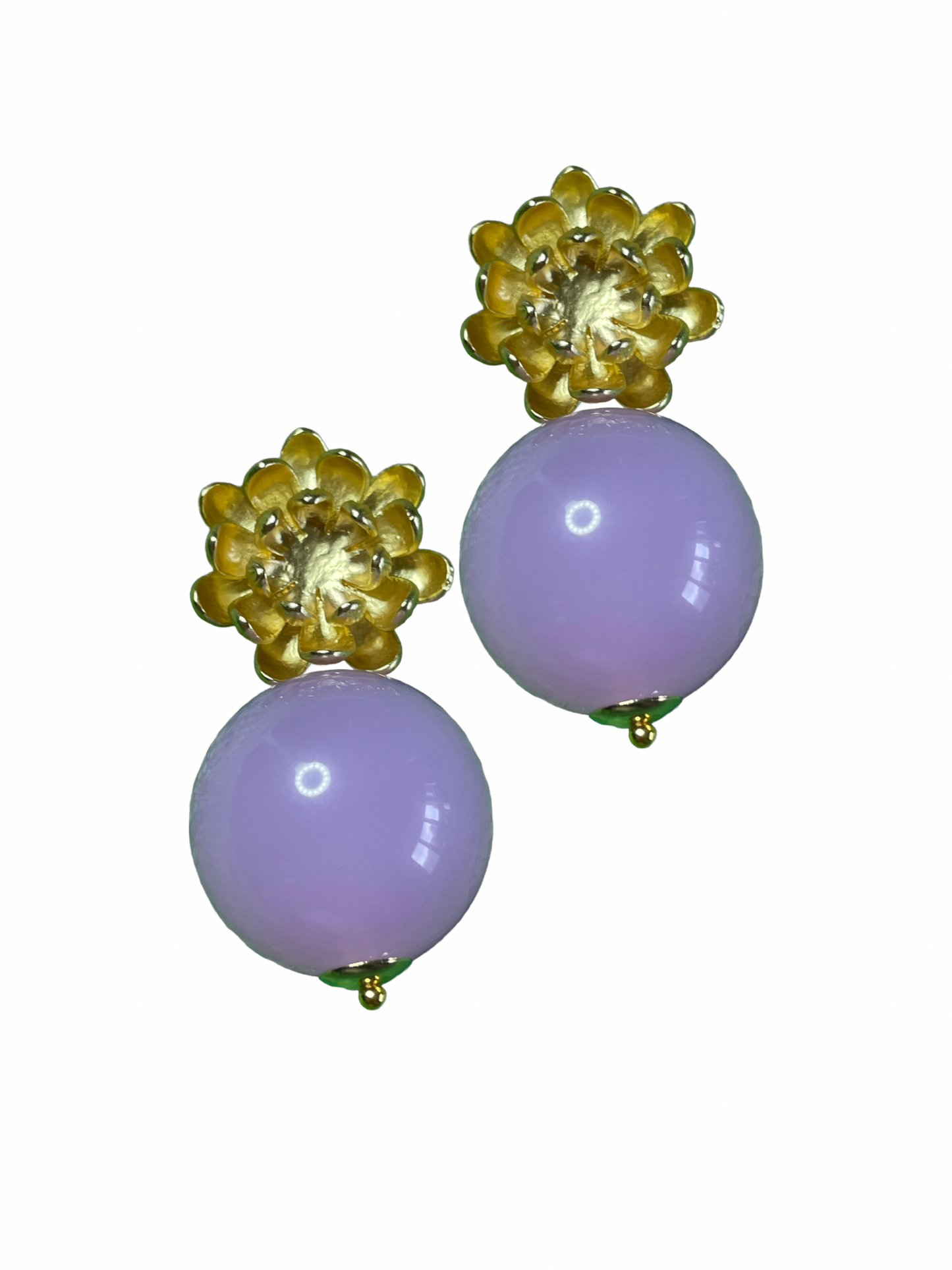 Kamelie mit violetter Perle