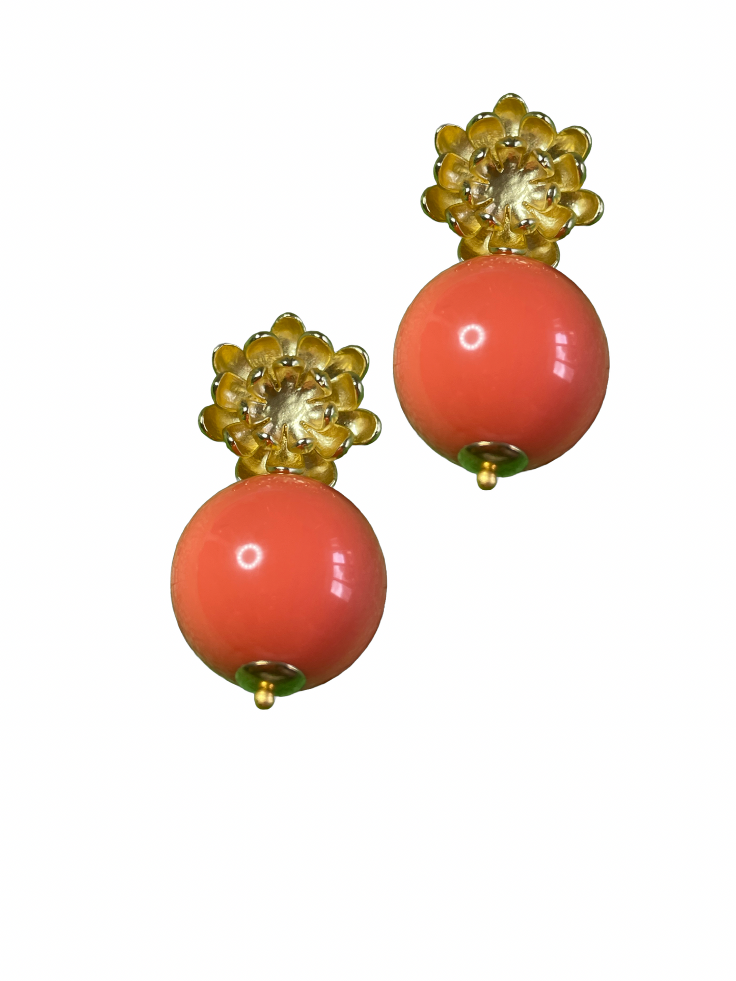 Kamelie mit apricot Perle