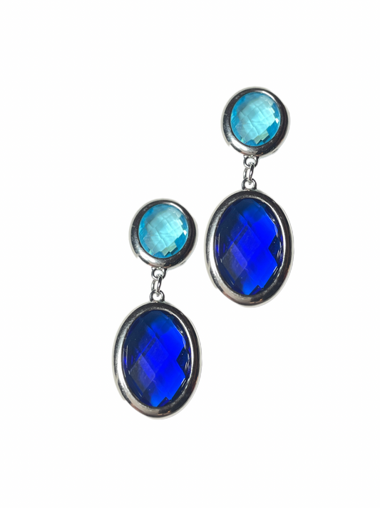 Castello Silber blau oval