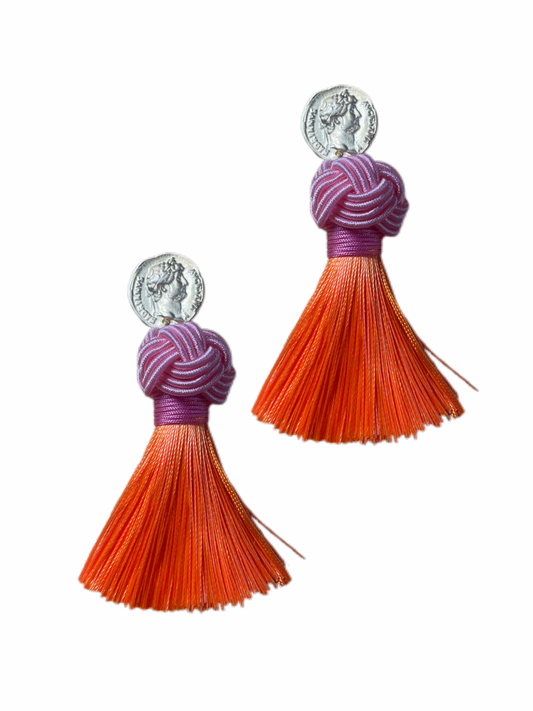 Nodo XL rosa mit oranger Quaste