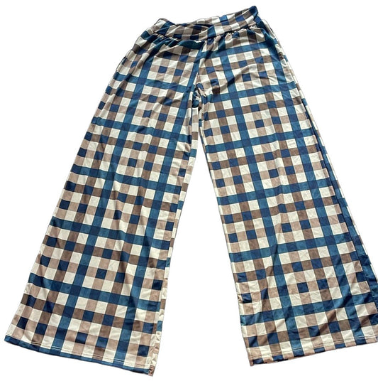 Hose Blau/Braun kariert
