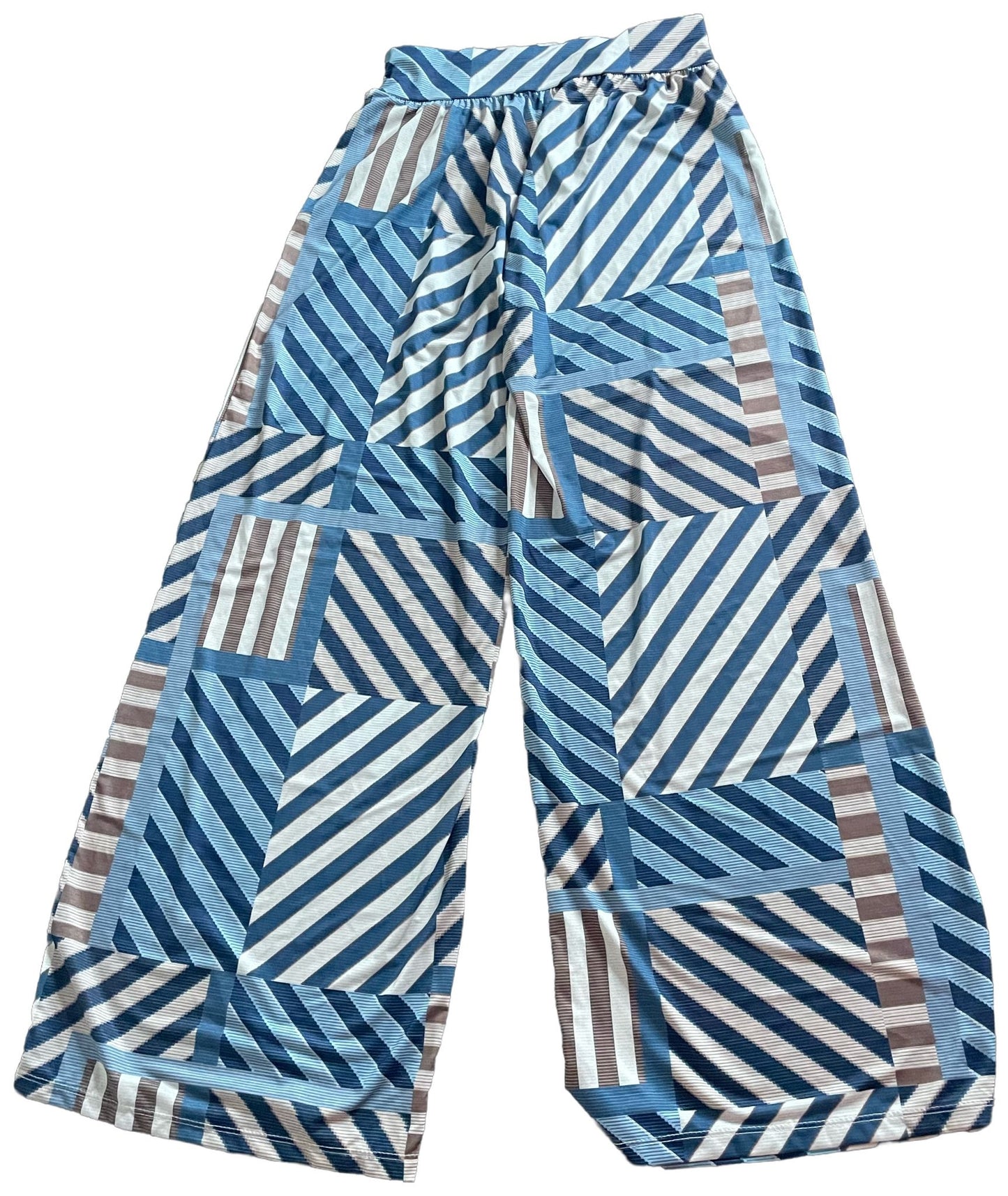 Hose Blau/Beije gestreift - one size fits all!